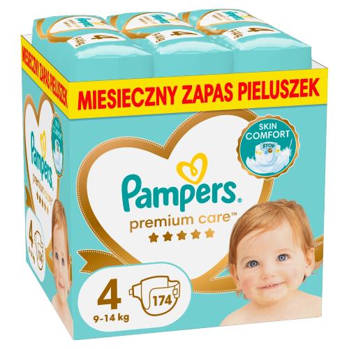 Miniaturka artykułu - Pampers Premium Care Pieluszki rozmiar 4, 174 sztuk