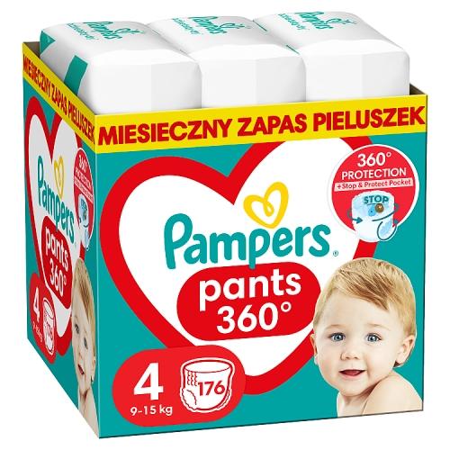 Miniaturka artykułu - Pampers Pants 4 9-15kg, 176 sztuk.