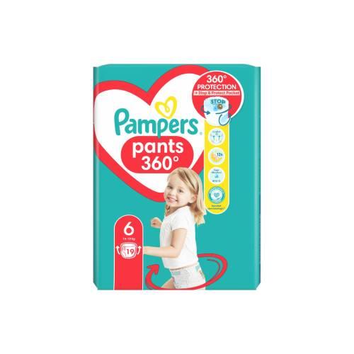 Miniaturka artykułu - Pampers Pants Pieluchomajtki 6 14kg-19kg, 19 szt.