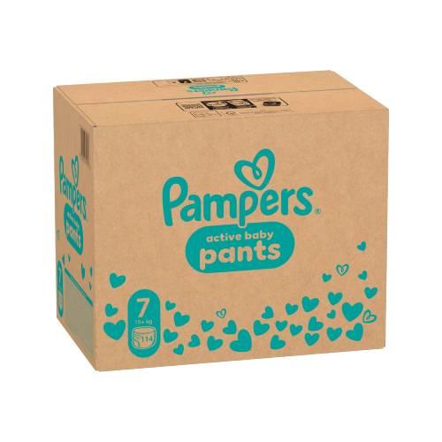 Miniaturka artykułu - Pampers Pants Pieluchomajtki rozmiar 7 XXL 17kg+, 114 sztuk
