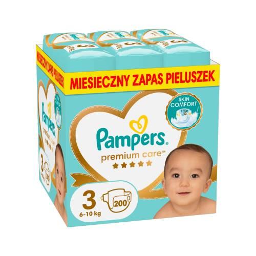 Miniaturka artykułu - Pampers Pieluchy Premium Care 3 Midi, 200szt.