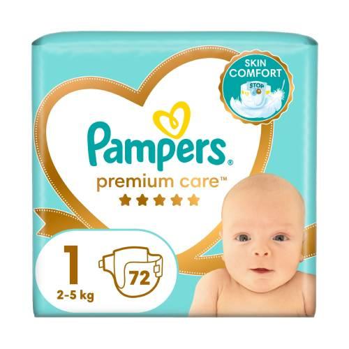 Miniaturka artykułu - Pampers Premium Care Pieluszki, rozmiar 1, 72 sztuk