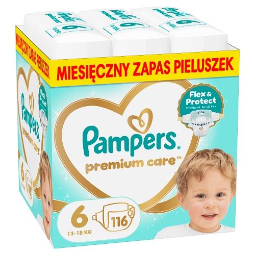 Miniaturka artykułu - Pampers Premium Care 6 Pieluchy dla dzieci, 116 szt.
