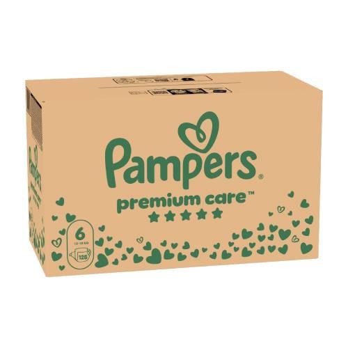 Miniaturka artykułu - Pampers Premium Care 6 Pieluszki dla dzieci 13-18kg, 128 szt. USZKODZONE TEKTUROWE OPAKOWANIE