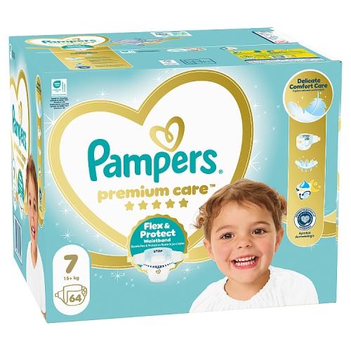 Miniaturka artykułu - Pampers Premium Care 7 Pieluchy dla dzieci, 64 szt.
