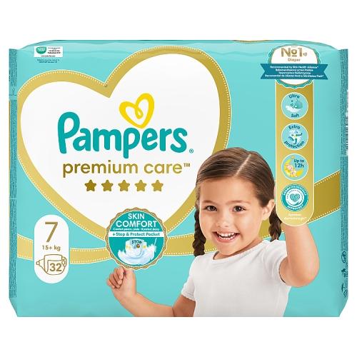 Miniaturka artykułu - Pampers Premium Care 7 Pieluszki 15 kg+, 32 szt.