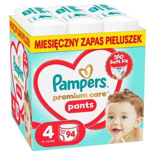 Miniaturka artykułu - Pampers Premium Care Pants 4 Pieluchomajtki dla dzieci, 94 szt.