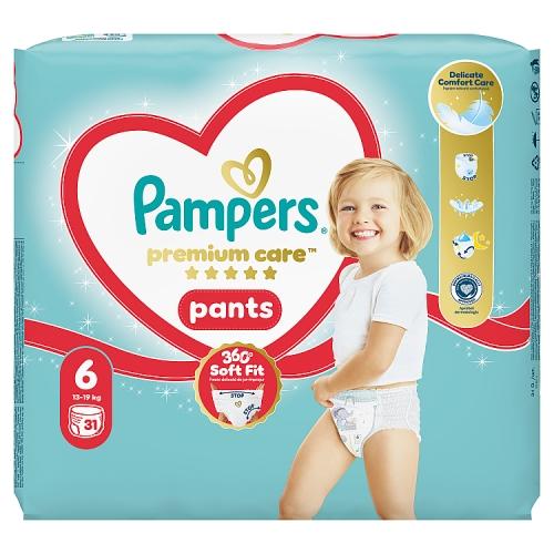 Miniaturka artykułu - Pampers Premium Care Pants Pieluchomajtki 6 15+, 31 szt.