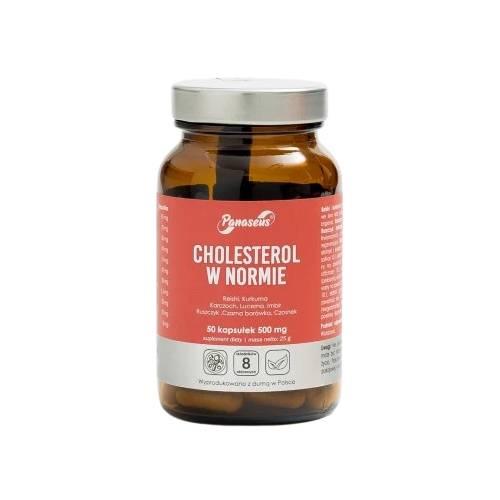 Miniaturka artykułu - Panaseus Cholesterol w normie, 50 kaps.
