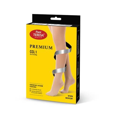 Miniaturka artykułu - PANI TERESA Rajstopy medyczne uciskowe ciążowe PREMIUM, rozmiar II, CCL 1 czarny