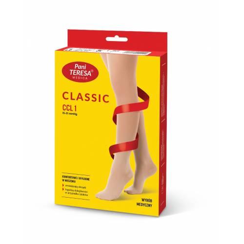 Miniaturka artykułu - PANI TERESA Rajstopy uciskowe przeciwżylakowe CLASSIC rozmiar M CCL1 beż
