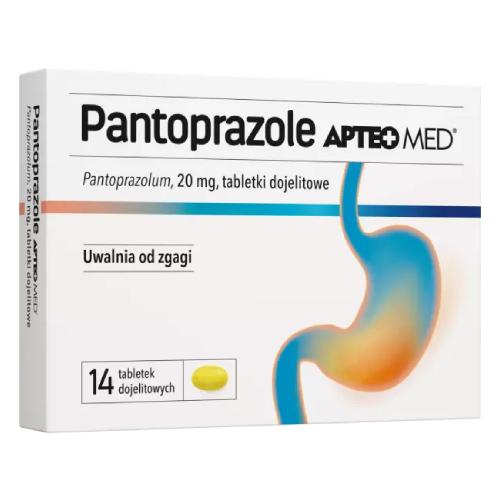 Miniaturka artykułu - Pantoprazole Genoptim SPH 20mg, 14 tabletek dojelitowych