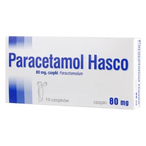 Miniaturka artykułu - PARACETAMOL 80 mg - 10 czopk&oacute;w HASCO
