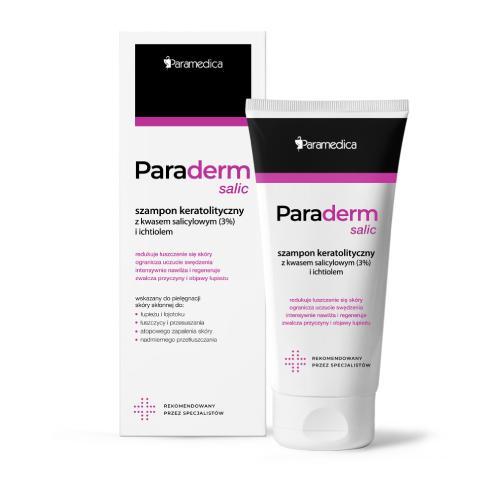 PARADERM SALIC Szampon keratolityczny z kwasem salicylowym (3%) i ichtiolem - 150 g/USZKODZONE TEKTUROWE OPAKOWANIE