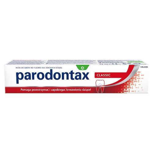 Miniaturka artykułu - PARODONTAX Classic Pasta do zęb&oacute;w, 75 ml USZKODZONE TEKTUROWE OPAKOWANIE 