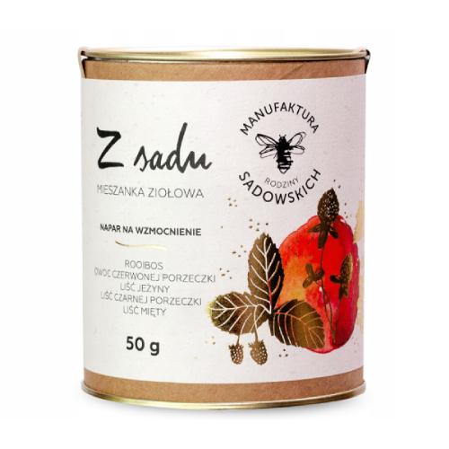 Miniaturka artykułu - PASIEKI RODZINY SADOWSKICH Herbata ziołowa "Z sadu" na wzmocnienie, 50g