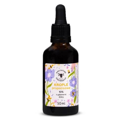 Miniaturka artykułu - PASIEKI RODZINY SADOWSKICH Krople propolisowe 10%, 50ml