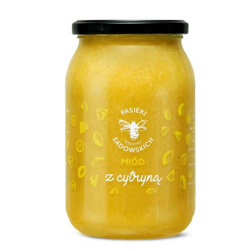 Miniaturka artykułu - PASIEKI RODZINY SADOWSKICH Miód z cytryną, 1150g