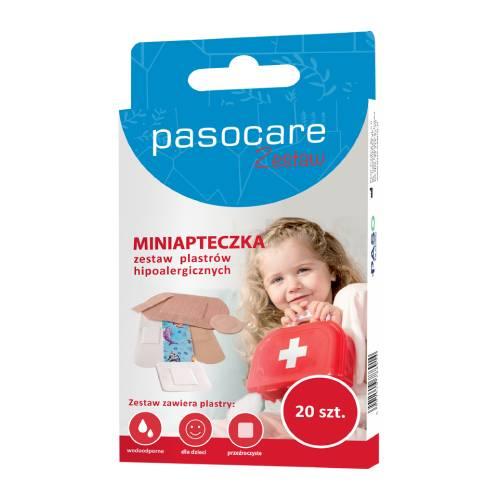 Miniaturka artykułu - PASOCARE Miniapteczka Zestaw plastr&oacute;w hipoalergicznych, 20 sztuk