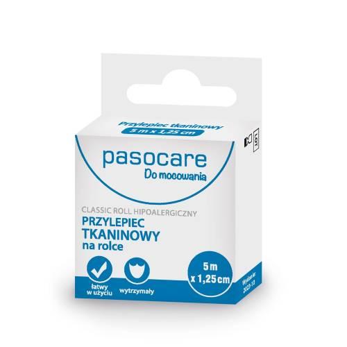 Miniaturka artykułu - PASOCARE Plaster Tkaninowy Na Rolce 5m x 1,25cm