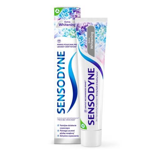 Miniaturka artykułu - Sensodyne Extra Whitening Pasta do zębów z fluorkiem, 75 ml