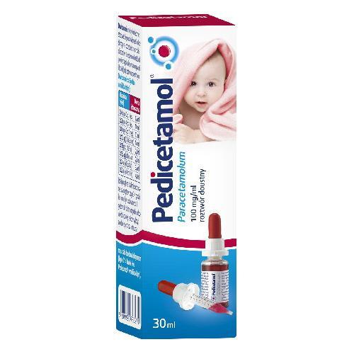 Miniaturka artykułu - PEDICETAMOL Lek o działaniu przeciwgorączkowym i przeciwb&oacute;lowym dla dzieci - 30 ml USZKODZONE OPAKOWANIE TEKTUROWE