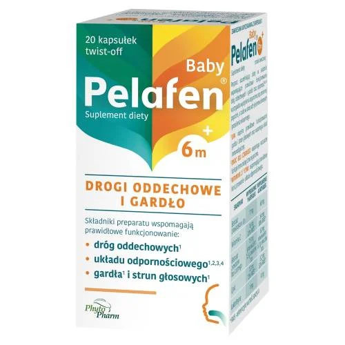 Miniaturka artykułu - Pelafen&reg; Baby 6m+ smak owocowy, 20 kapsułek