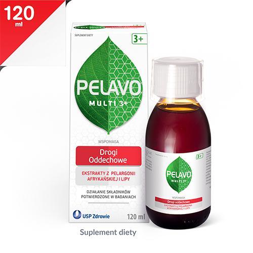Miniaturka artykułu - Pelavo Multi 3+ Drogi oddechowe i odporność (dawniej przeziębienie i grypa), 120 ml KRÓTKA DATA 30.09.2025