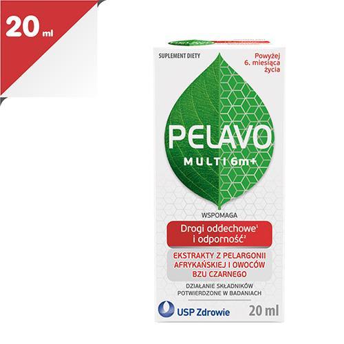 Miniaturka artykułu - PELAVO Multi 6m+ Krople, 20 ml USZKODZONE/ BRAK TEKTUROWEGO OPAKOWANIA