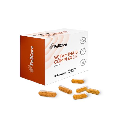 Miniaturka artykułu - PellCore Witamina B complex SR, 60 kaps.