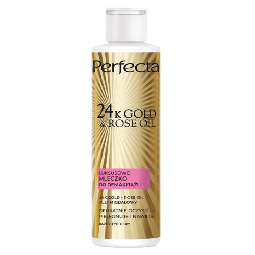 Miniaturka artykułu - PERFECTA 24K Gold & Rose Oil Luksusowe mleczko do demakijażu, 200ml