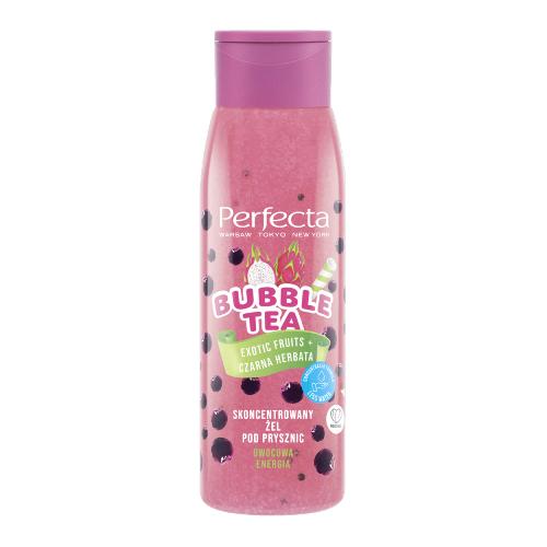 Miniaturka artykułu - PERFECTA Bubble Tea Żel pod prysznic Exotic Fruits & Czarna Herbata, 400 ml