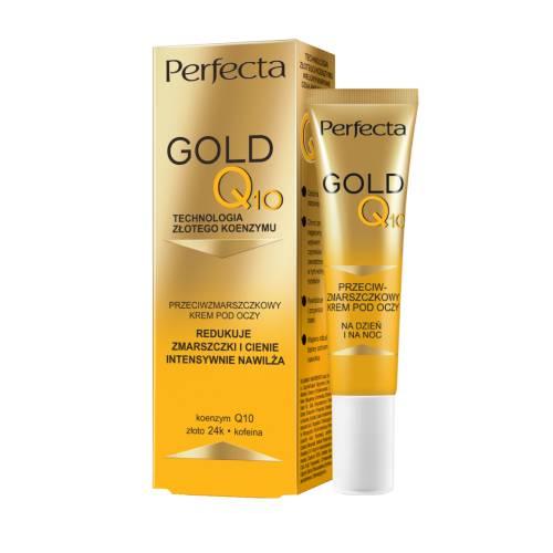 Miniaturka artykułu - PERFECTA GOLD Q10 Krem przeciwzmarszczkowy pod oczy, 15ml