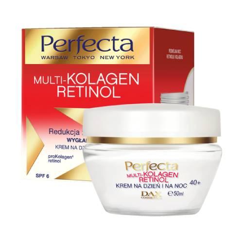 Miniaturka artykułu - Perfecta Multikolagen Retinol Krem nawilżający na dzień i na noc 40+, 50 ml