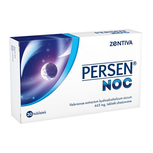 Miniaturka artykułu - Persen Noc 30 tabletki - Roślinny lek na zaburzenia snu 