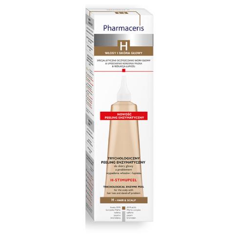 Miniaturka artykułu - Pharmaceris H-Stimupeel Trychologiczny peeling enzymatyczny do sk&oacute;ry głowy z problemem wypadania włos&oacute;w i łupieżu, 125 ml