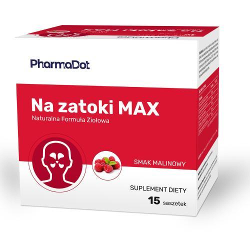 Miniaturka artykułu - Pharma Dot Na zatoki Max, 15 saszetek KR&Oacute;TKA DATA 31.10.2026