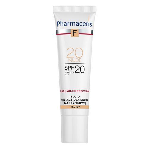Miniaturka artykułu - Pharmaceris F CAPILAR-CORRECTION Fluid kryjący dla sk&oacute;ry naczynkowej NUDE 20 SPF20, 30 ml 