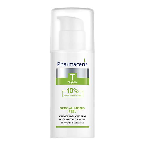 Miniaturka artykułu - PHARMACERIS T Sebo-Almond Peel 10% krem peelingujący na noc  II STOPIEŃ, 50 ml