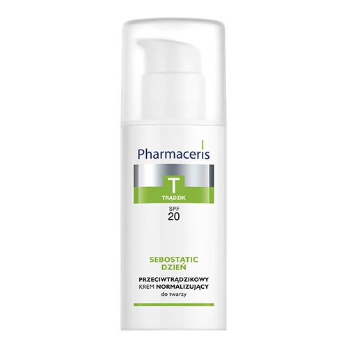 Miniaturka artykułu - PHARMACERIS T Sebostatic krem normalizujący na dzień z SPF20 - 50 ml