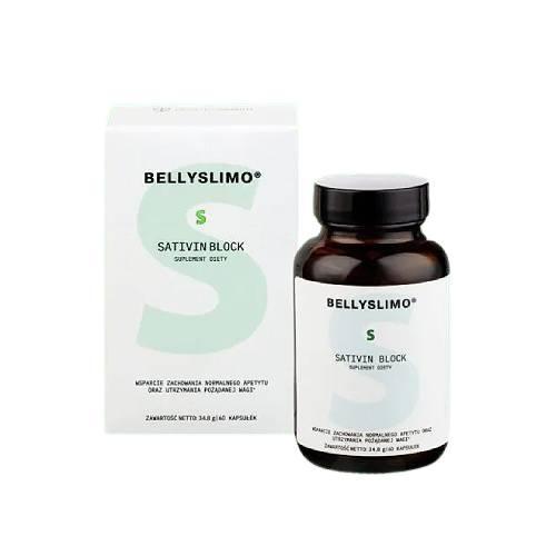 Miniaturka artykułu - Pharmaverum Bellyslimo Sativin Block, 60 kaps.