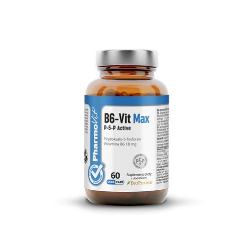 Miniaturka artykułu - PHARMOVIT B6-Vit Max P-5-P Active, 60 vcaps