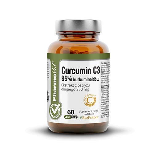 Miniaturka artykułu - Pharmovit Curcumin C3 95% kurkuminoid&oacute;w, 60 kaps.