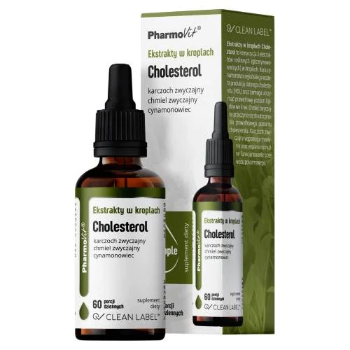Miniaturka artykułu - PHARMOVIT Ekstrakty w kroplach Cholesterol, 30 ml