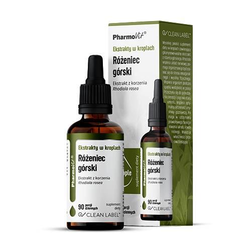 Miniaturka artykułu - PharmoVit Ekstrakty w kroplach R&oacute;żeniec g&oacute;rski, 30 ml