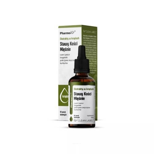 Pharmovit Ekstrakty w kroplach Stawy Kości Mięśnie, 30 ml