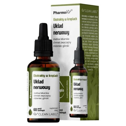 Miniaturka artykułu - Pharmovit Ekstrakty w kroplach Układ Nerwowy, 30 ml