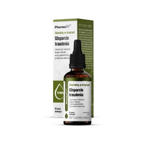 Miniaturka artykułu - Pharmovit Ekstrakty w kroplach Wsparcie Trawienia, 30 ml