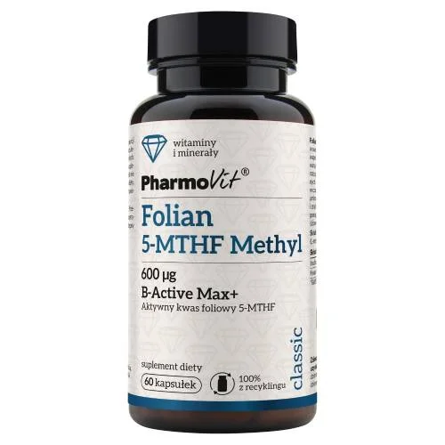 Miniaturka artykułu - PHARMOVIT Folian 5-MTHF Methyl, 60 kaps.