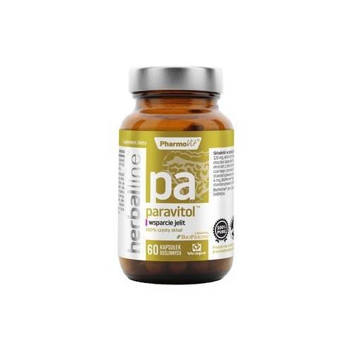 Miniaturka artykułu - PHARMOVIT Herbaline Paravitol Wsparcie Jelit, 60 kaps.